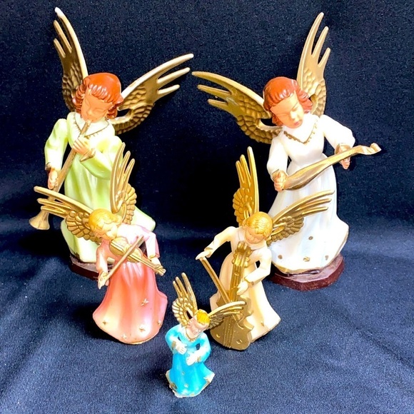 MCM Other - Vintage Christmas Angels figurines mcm Christmas decor 50s home decor prop